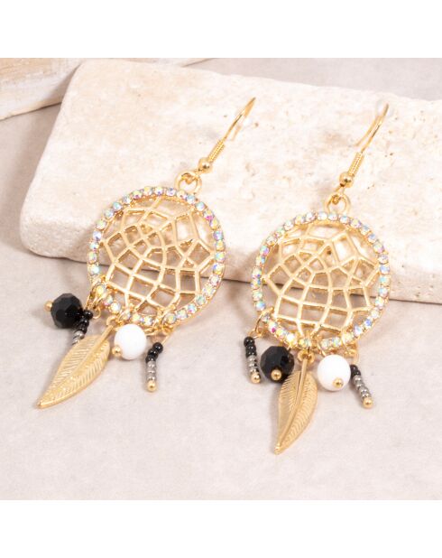 TAMPA REVITAS schwarz/weiße Ohrringe