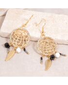 TAMPA REVITAS schwarz/weiße Ohrringe