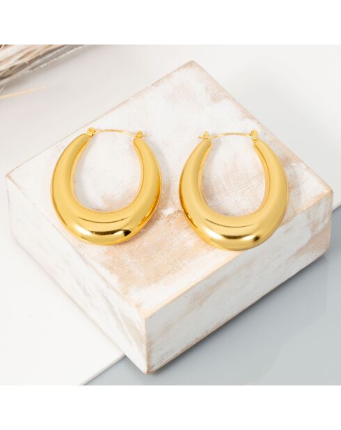 Pendientes EOBAL en oro