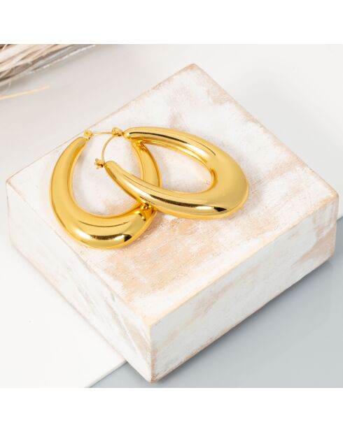 Pendientes EOBAL en oro