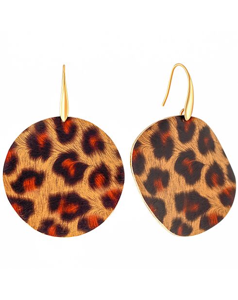 Pendientes PANTHER marrones