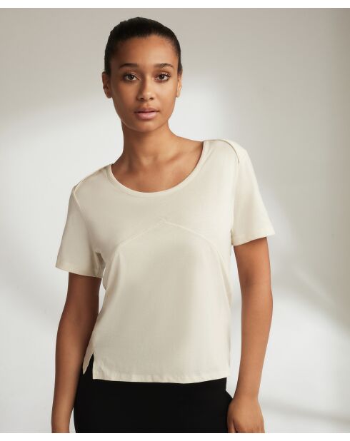 T-shirt Blanche noix de coco