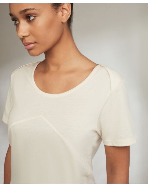 T-shirt Blanche noix de coco