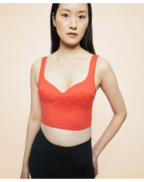 Orange Jade crop top