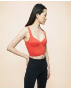 Kurzes Top aus orangefarbener Jade