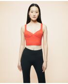 Kurzes Top aus orangefarbener Jade