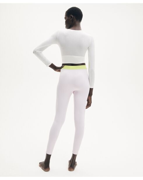 Irene elfenbeinfarbenes Wickeltop mit langen Ärmeln