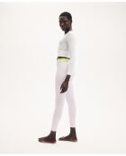 Irene elfenbeinfarbenes Wickeltop mit langen Ärmeln