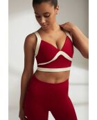 Crop top in merlot/ivoor Florence