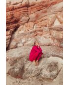 Top Apoline fucchia/arancione senza cuciture con zip L