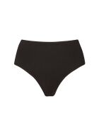 Slip bikini neri a vita alta Valentine