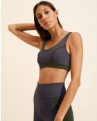 Brassière  Blandine taupe/noir