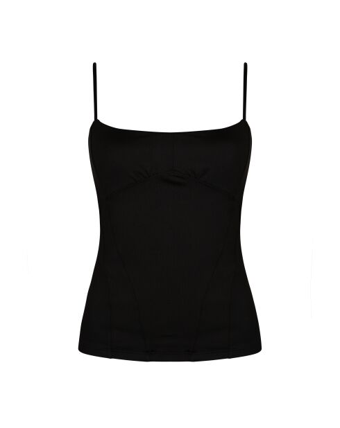 Schwarzes Korsett-Tanktop Elsa