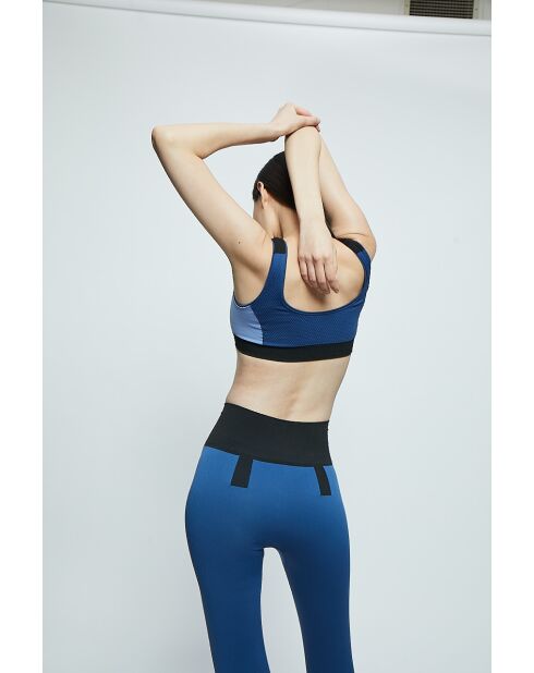 Brassière  Aurore sans coutures bleu marine/bleu/noir