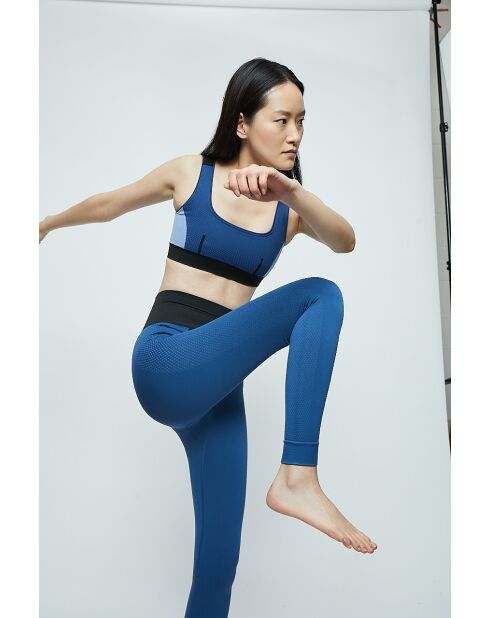 Brassière  Aurore sans coutures bleu marine/bleu/noir