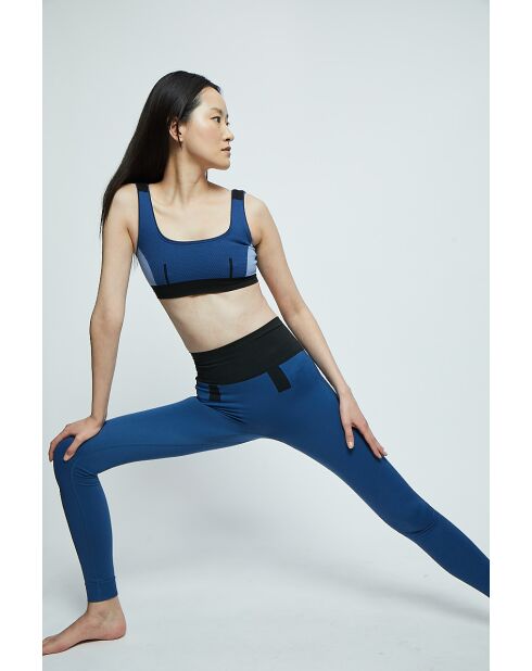 Brassière  Aurore sans coutures bleu marine/bleu/noir