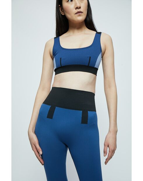 Brassière  Aurore sans coutures bleu marine/bleu/noir