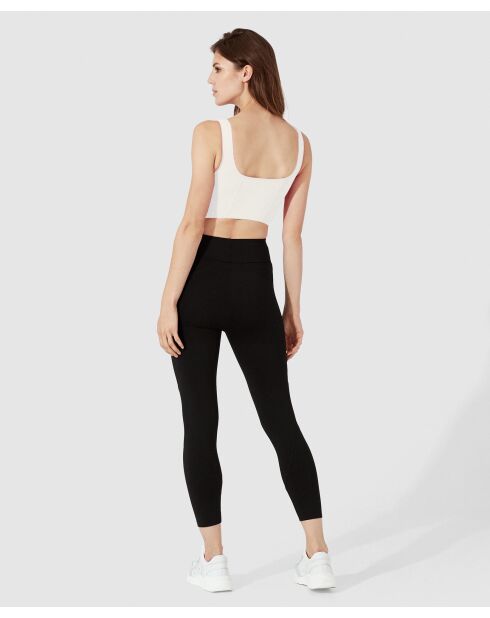 Crop top van ivoorkleurige jade