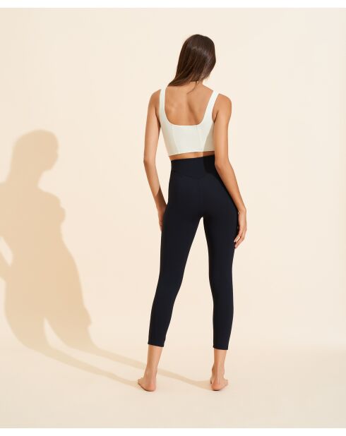 Crop top van ivoorkleurige jade