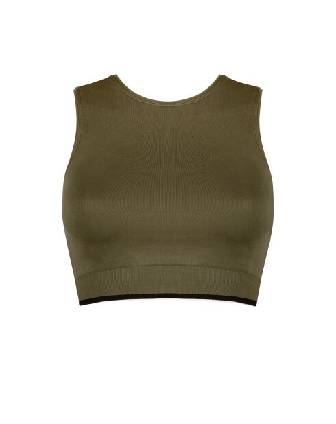 Sophie Corporate Olivfarbenes Top