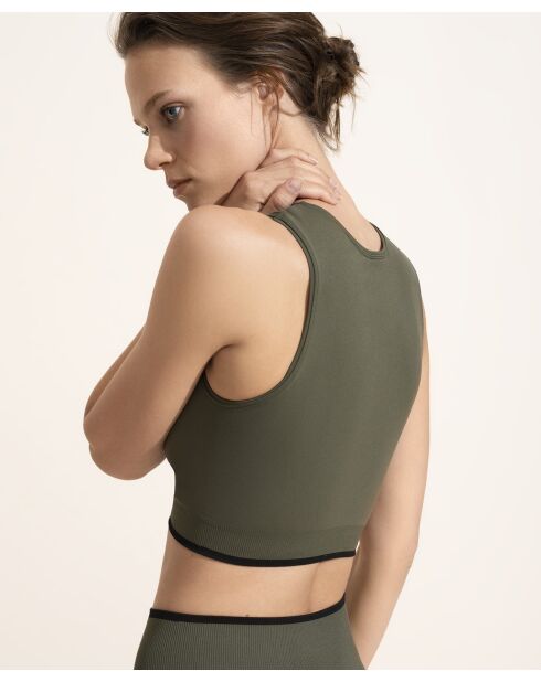 Sophie Corporate Olivfarbenes Top