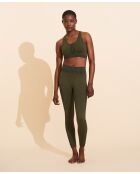 Brassière sans coutures Raphaëlle olive/noir