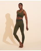 Brassière sans coutures Raphaëlle olive/noir