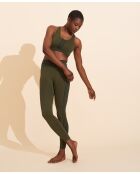 Brassière sans coutures Raphaëlle olive/noir