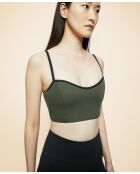 Crop-BH Carla oliv/schwarz