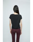 Ludivine schwarzes T-Shirt mit lockerer Passform