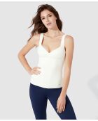 Ivoorkleurige tanktop van jade