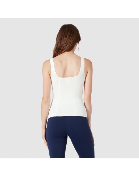 Ivoorkleurige tanktop van jade