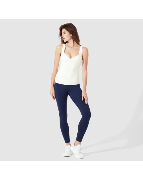 Ivoorkleurige tanktop van jade