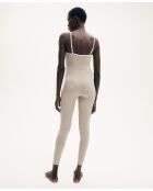 Augustine jumpsuit in taupe/ivoor