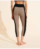 Legging Thérèse taupe/negro