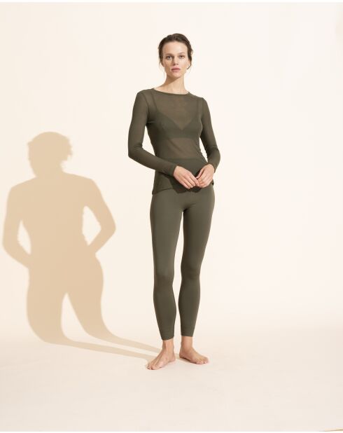 Top de manga larga Cécile olive