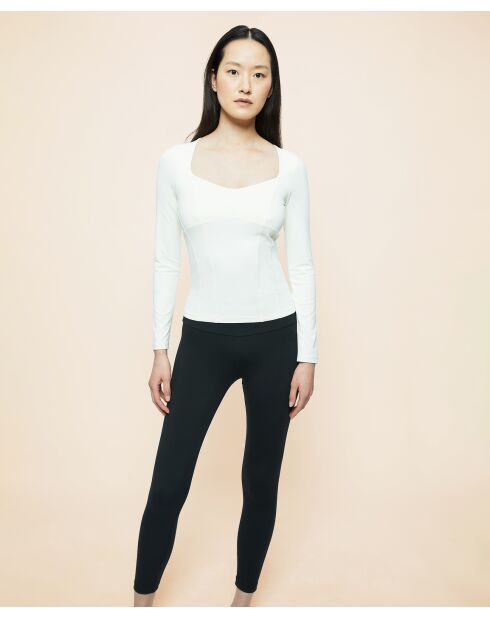 Ivoorkleurige korsettop Capucine