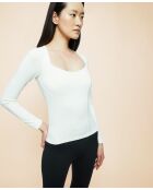 Ivoorkleurige korsettop Capucine