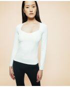 Ivoorkleurige korsettop Capucine