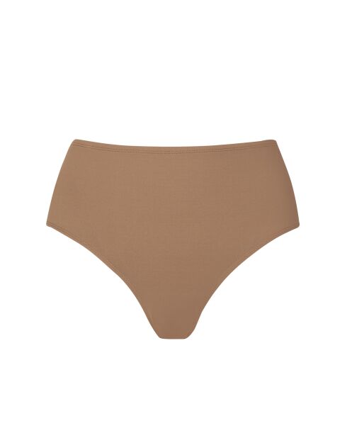 Culotte de bikini taille haute Valentine taupe
