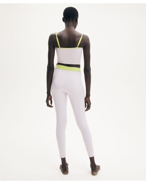 Crop top Alizée lilas/citron vert