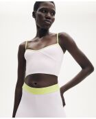 Crop top Alizée lilas/citron vert