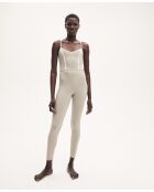 Augustine jumpsuit in taupe/ivoor