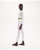 Irene elfenbeinfarbenes Wickeltop mit langen Ärmeln