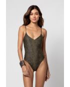 Costume da bagno intero Tia khaki