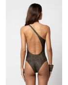 Costume da bagno intero cachi Aria