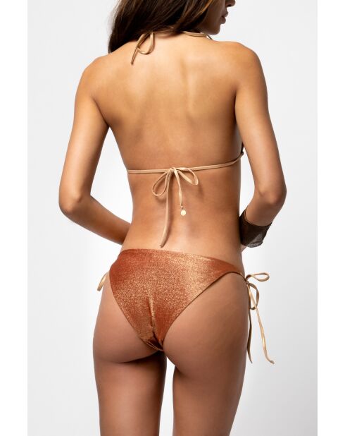 Traje de baño Katel color tierra/dorado