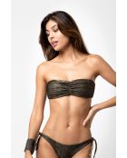 Top de bikini color caqui Julie