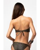 Top de bikini color caqui Julie