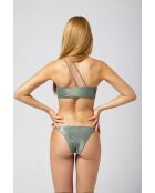 Top de bikini verde Anahi